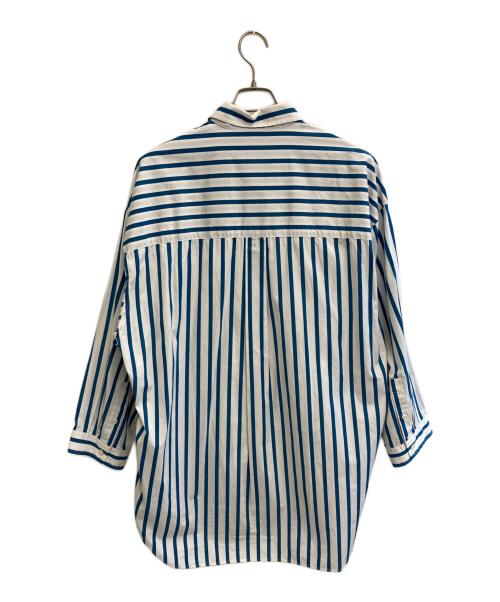 MAISON SPECIAL（メゾンスペシャル）MAISON SPECIAL (メゾンスペシャル) ストライプシャツ ホワイト×ブルー サイズ:02の古着・服飾アイテム