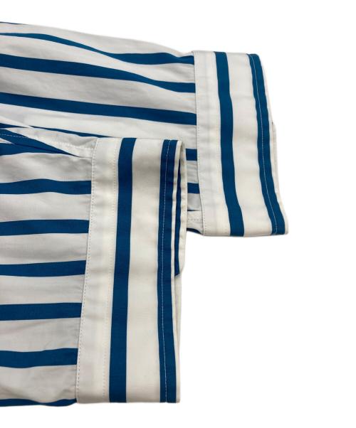 MAISON SPECIAL（メゾンスペシャル）MAISON SPECIAL (メゾンスペシャル) ストライプシャツ ホワイト×ブルー サイズ:02の古着・服飾アイテム