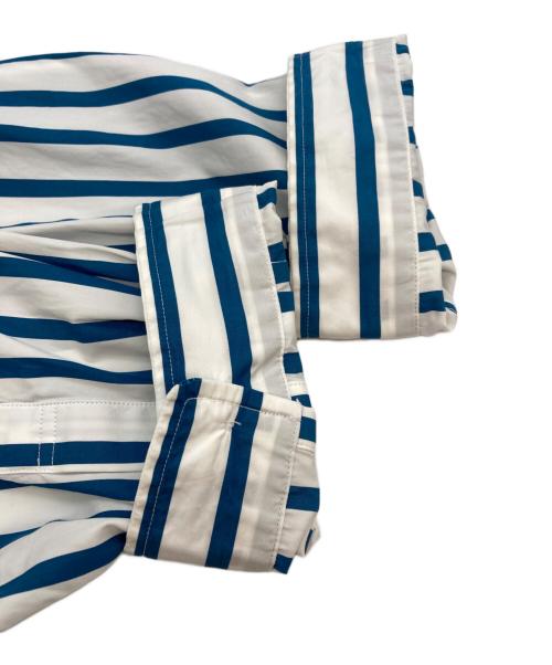 MAISON SPECIAL（メゾンスペシャル）MAISON SPECIAL (メゾンスペシャル) ストライプシャツ ホワイト×ブルー サイズ:02の古着・服飾アイテム