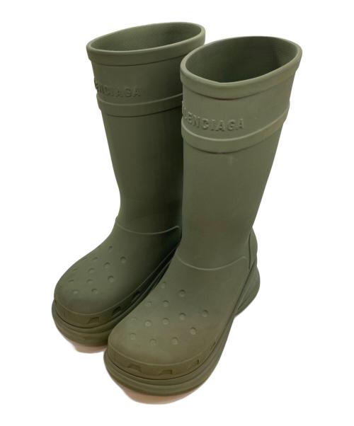 BALENCIAGA（バレンシアガ）BALENCIAGA (バレンシアガ) CROCS BOOTS カーキ サイズ:42の古着・服飾アイテム