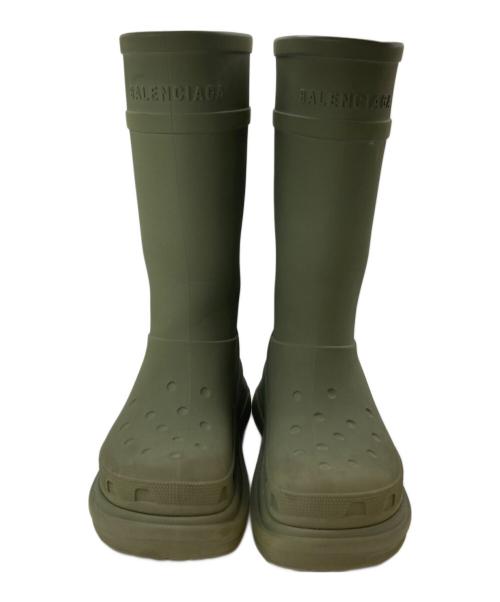 BALENCIAGA（バレンシアガ）BALENCIAGA (バレンシアガ) CROCS BOOTS カーキ サイズ:42の古着・服飾アイテム