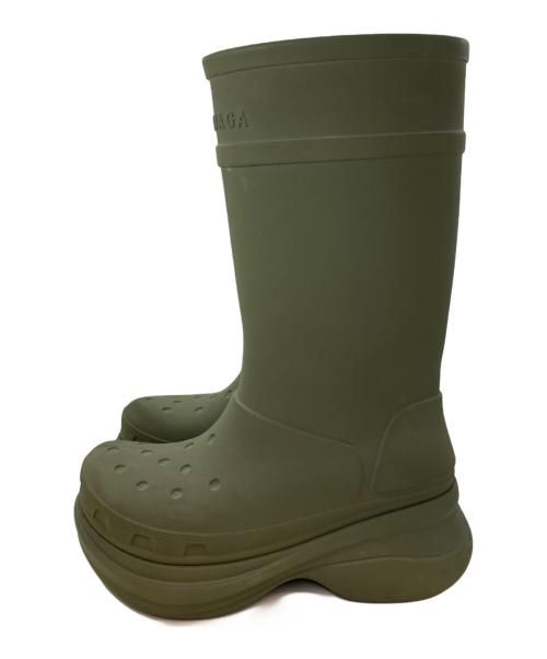 BALENCIAGA（バレンシアガ）BALENCIAGA (バレンシアガ) CROCS BOOTS カーキ サイズ:42の古着・服飾アイテム
