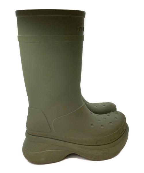 BALENCIAGA（バレンシアガ）BALENCIAGA (バレンシアガ) CROCS BOOTS カーキ サイズ:42の古着・服飾アイテム