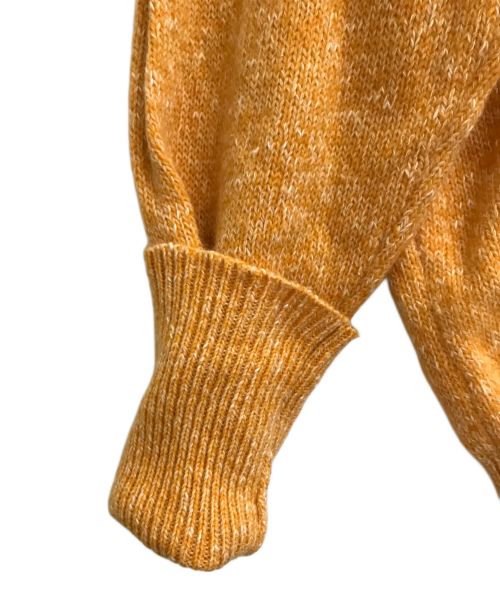 ERMENEGILDO ZEGNA（エルメネジルド・ゼニア）ERMENEGILDO ZEGNA (エルメネジルド・ゼニア) アンゴラ混ニット イエロー サイズ:Sの古着・服飾アイテム