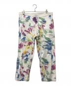 BRAIN DEADブレインデッド）の古着「ペイントデザインワークパンツ」｜ホワイト