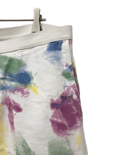 BRAIN DEAD（ブレインデッド）BRAIN DEAD (ブレインデッド) ペイントデザインワークパンツ ホワイト サイズ:Lの古着・服飾アイテム