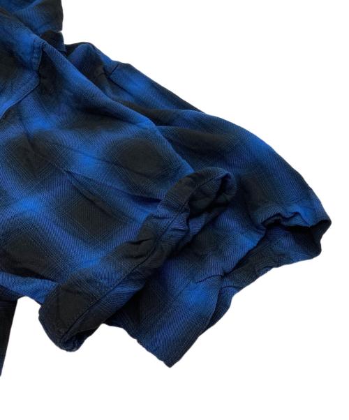 WIND AND SEA（ウィンダンシー）WIND AND SEA (ウィンダンシー) Plaid Shirt ブルー×ブラック サイズ:Sの古着・服飾アイテム