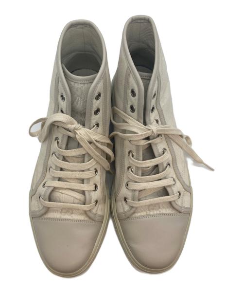 GUCCI（グッチ）GUCCI (グッチ) ハイカットスニーカー ベージュ サイズ:8 1/2の古着・服飾アイテム