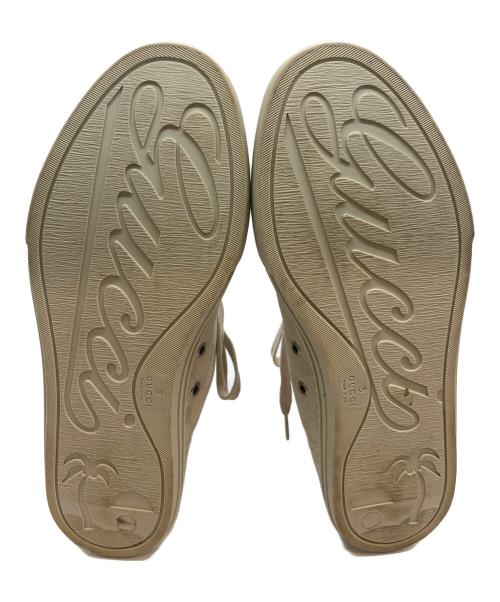 GUCCI（グッチ）GUCCI (グッチ) ハイカットスニーカー ベージュ サイズ:8 1/2の古着・服飾アイテム