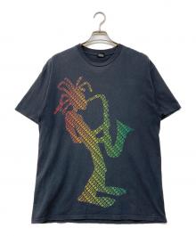 stussy（ステューシー）の古着「00s シャドーマンプリントTシャツ」｜ブラック