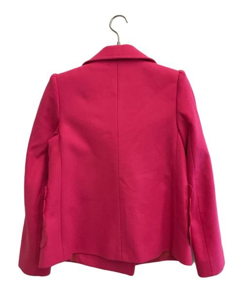 RED VALENTINO（レッドヴァレンティノ）RED VALENTINO (レッドヴァレンティノ) スカラップコート ショッキングピンク サイズ:38の古着・服飾アイテム