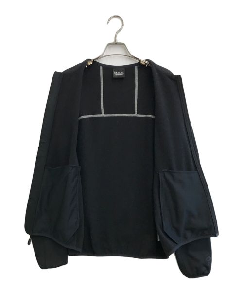 N.HOOLYWOOD（エヌ ハリウッド）N.HOOLYWOOD (エヌ ハリウッド) MOUNTAIN HARD WEAR (マウンテンハードウェア) POLERTECジップアップジャケット ブラック サイズ:40/Lの古着・服飾アイテム