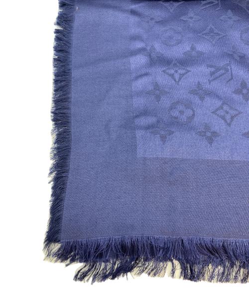 LOUIS VUITTON（ルイ ヴィトン）LOUIS VUITTON (ルイ ヴィトン) シルクウールストール ネイビー サイズ:-の古着・服飾アイテム