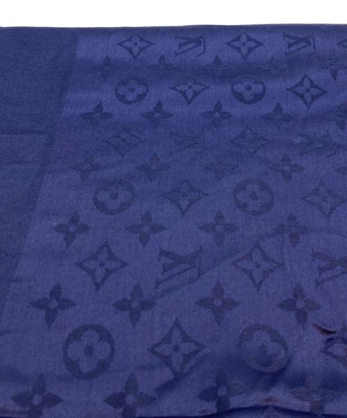 LOUIS VUITTON（ルイ ヴィトン）LOUIS VUITTON (ルイ ヴィトン) シルクウールストール ネイビー サイズ:-の古着・服飾アイテム