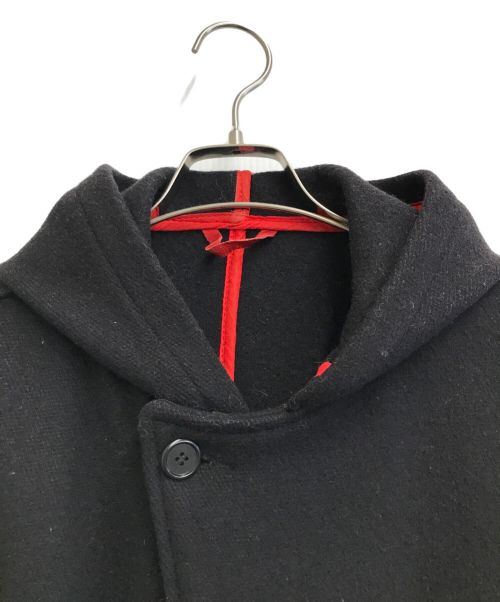 Schott（ショット）Schott (ショット) レザーベルトメルトンコート ブラック サイズ:40の古着・服飾アイテム