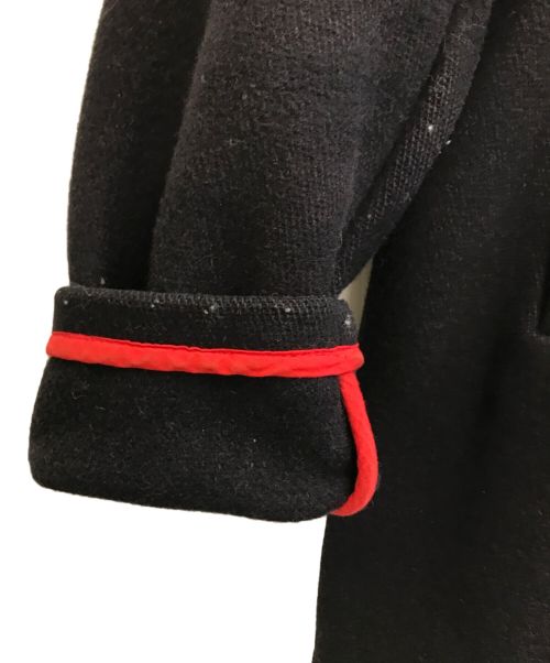 Schott（ショット）Schott (ショット) レザーベルトメルトンコート ブラック サイズ:40の古着・服飾アイテム