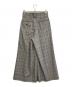JOHN LAWRENCE SULLIVAN (ジョン ローレンス サリバン) グレンチェックワイドタックパンツ グレー サイズ:44：6000円