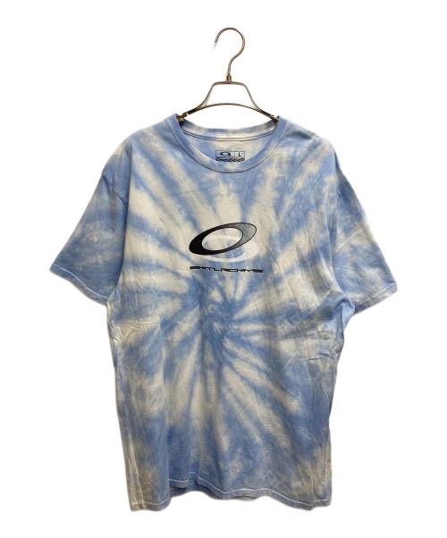 OAKLEY（オークリー）OAKLEY (オークリー) Saturdays NYC (サタデーズ ニューヨーク) タイダイTシャツ ブルー×ホワイト サイズ:Ⅼの古着・服飾アイテム