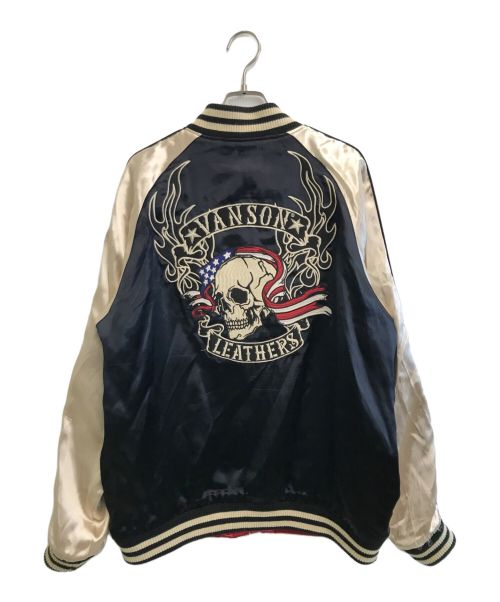 VANSON（バンソン）VANSON (バンソン) リバーシブルスカジャン レッド×ブラック サイズ:SIZE XLの古着・服飾アイテム