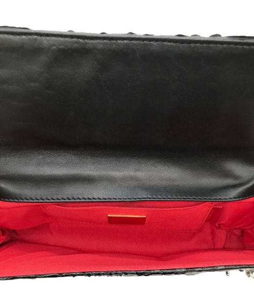 Christian Louboutin（クリスチャン・ルブタン）Christian Louboutin (クリスチャン・ルブタン) パイソンクラッチバッグ ブラック サイズ:-の古着・服飾アイテム