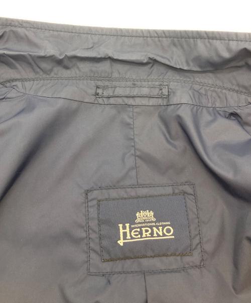 HERNO（ヘルノ）HERNO (ヘルノ) ナイロンテーラードジャケット ネイビー サイズ:46の古着・服飾アイテム