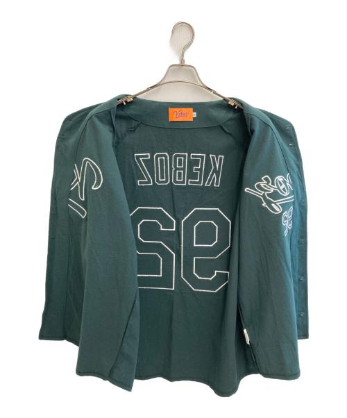 KEBOZ（ケボズ）KEBOZ (ケボズ) ゲームシャツ グリーン サイズ:Ｌの古着・服飾アイテム