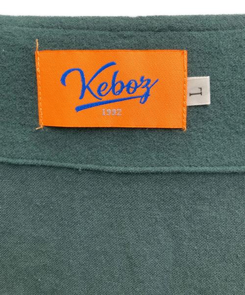 KEBOZ（ケボズ）KEBOZ (ケボズ) ゲームシャツ グリーン サイズ:Ｌの古着・服飾アイテム