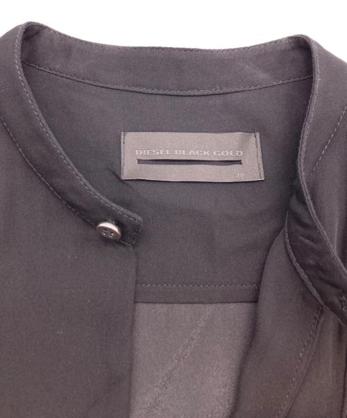 DIESEL Black Gold（ディーゼル ブラック ゴールド）DIESEL BLACK GOLD (ディーゼル ブラック ゴールド) シルクスタッズデザインワンピース ホワイト×ブラック サイズ:Freeの古着・服飾アイテム