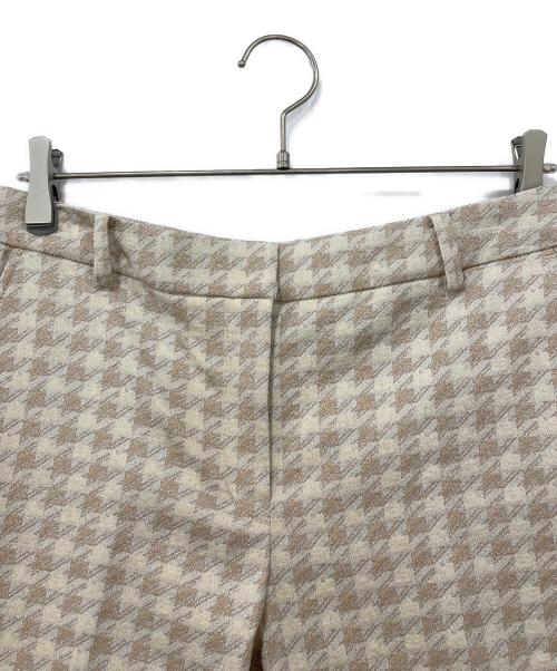 MORABITO BLANC（モラビト ブラン）MORABITO blanc (モラビト ブラン) ハウンドトウーススラックス ベージュ サイズ:38の古着・服飾アイテム