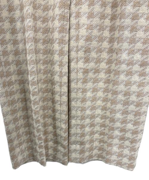 MORABITO BLANC（モラビト ブラン）MORABITO blanc (モラビト ブラン) ハウンドトウーススラックス ベージュ サイズ:38の古着・服飾アイテム