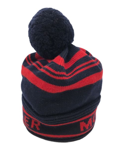 MONCLER（モンクレール）MONCLER (モンクレール) BERRETTO ネイビー×レッド サイズ:-の古着・服飾アイテム