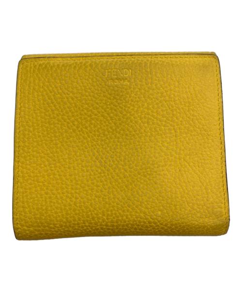 FENDI（フェンディ）FENDI (フェンディ) 2つ折り財布 イエローの古着・服飾アイテム