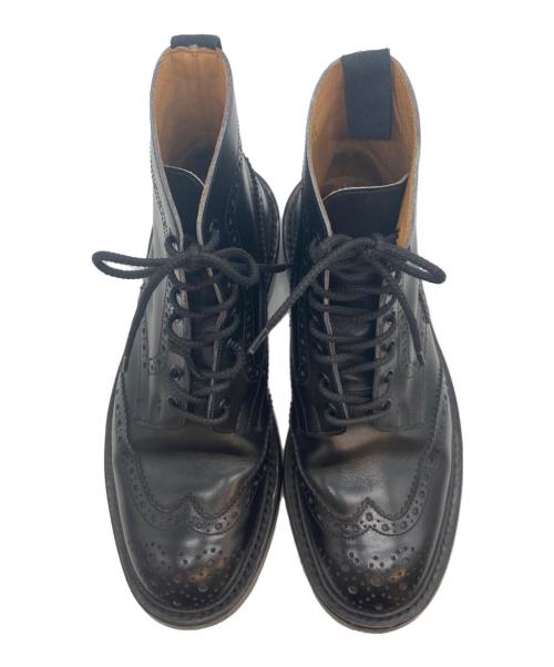 Tricker's（トリッカーズ）Tricker's (トリッカーズ) ウィングチップブーツ ブラック サイズ:3 1/2の古着・服飾アイテム