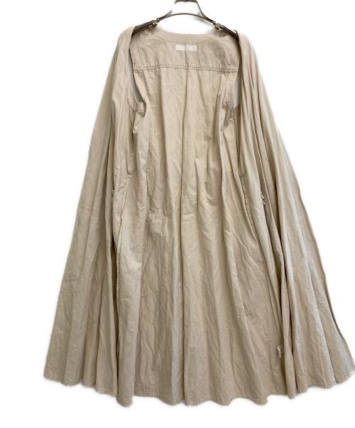 homspun（ホームスパン）homspun (ホームスパン) コットンリネンマットラップワンピース ベージュ サイズ:ｓの古着・服飾アイテム