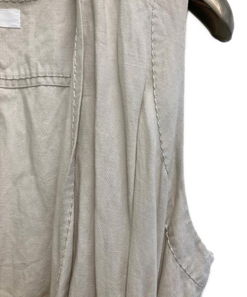 homspun（ホームスパン）homspun (ホームスパン) コットンリネンマットラップワンピース ベージュ サイズ:ｓの古着・服飾アイテム