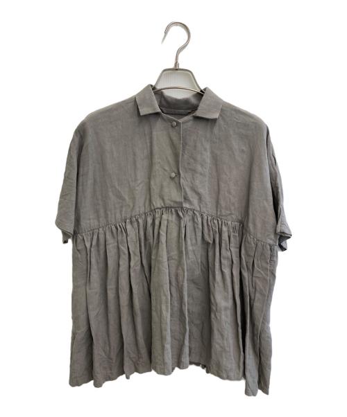 Atelier d'antan（アトリエダンタン）atelier d'antan (アトリエダンタン) リネンブラウス グレージュ サイズ:-の古着・服飾アイテム