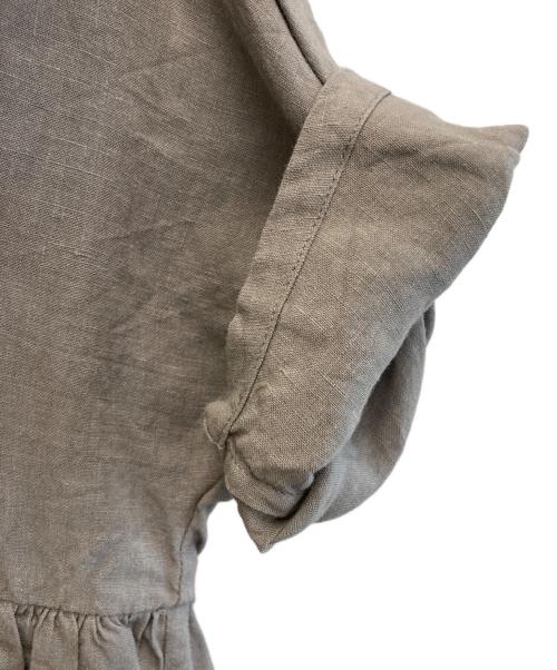 Atelier d'antan（アトリエダンタン）atelier d'antan (アトリエダンタン) リネンブラウス グレージュ サイズ:-の古着・服飾アイテム