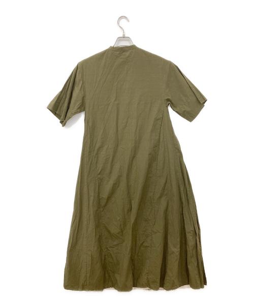 holk（ホーク）holk (ホーク) プルオーバーシャツワンピース オリーブの古着・服飾アイテム