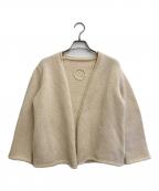 Lin Francais d'antanラン フランセ ダンタン）の古着「ウールカーディガン」｜ベージュ