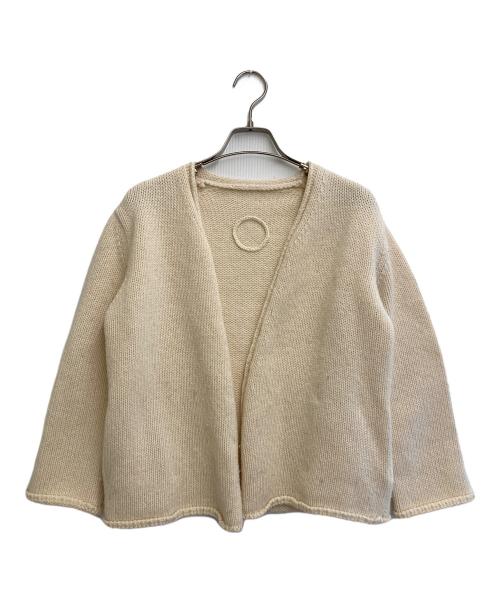 Lin Francais d'antan（ラン フランセ ダンタン）Lin francais d'antan (ラン フランセ ダンタン) ウールカーディガン ベージュ サイズ:-の古着・服飾アイテム