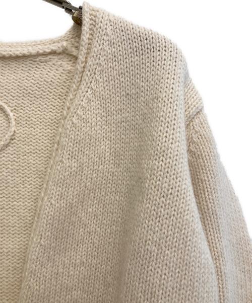 Lin Francais d'antan（ラン フランセ ダンタン）Lin francais d'antan (ラン フランセ ダンタン) ウールカーディガン ベージュ サイズ:-の古着・服飾アイテム