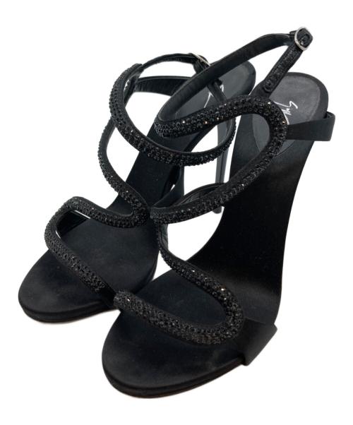 GIUSEPPE ZANOTTI（ジュゼッペザノッティ）GIUSEPPE ZANOTTI (ジュゼッペザノッティ) ヒールパンプス ブラック サイズ:37の古着・服飾アイテム