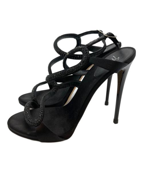 GIUSEPPE ZANOTTI（ジュゼッペザノッティ）GIUSEPPE ZANOTTI (ジュゼッペザノッティ) ヒールパンプス ブラック サイズ:37の古着・服飾アイテム