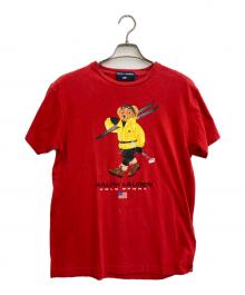 POLO SPORT（ポロスポーツ）の古着「ポロベアプリントＴシャツ」｜レッド