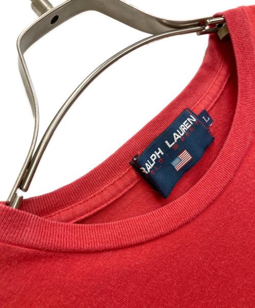 POLO SPORT（ポロスポーツ）POLO SPORT (ポロスポーツ) ポロベアプリントＴシャツ レッド サイズ:Lの古着・服飾アイテム