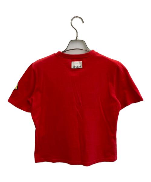 20471120（トゥオーフォーセブンワンワントゥーオー）20471120 (トゥオーフォーセブンワンワントゥーオー) 刺繍Tシャツ レッド サイズ:不明の古着・服飾アイテム