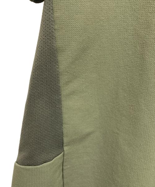 and wander（アンドワンダー）and wander (アンドワンダー) hybrid base layer short sleeve T オリーブ サイズ:5の古着・服飾アイテム