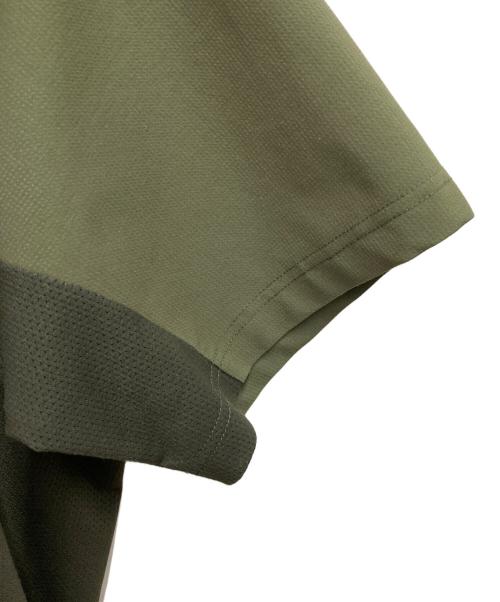 and wander（アンドワンダー）and wander (アンドワンダー) hybrid base layer short sleeve T オリーブ サイズ:5の古着・服飾アイテム