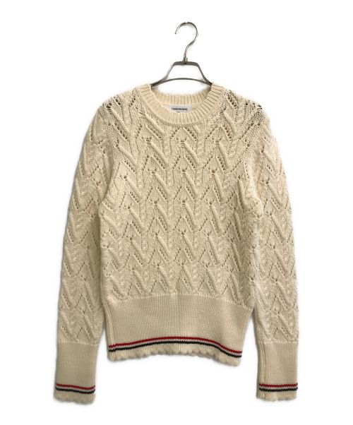 Thom Browne（トムブラウン）Thom Browne (トムブラウン) スキャロップトリミングプルオーバー アイボリー サイズ:42の古着・服飾アイテム