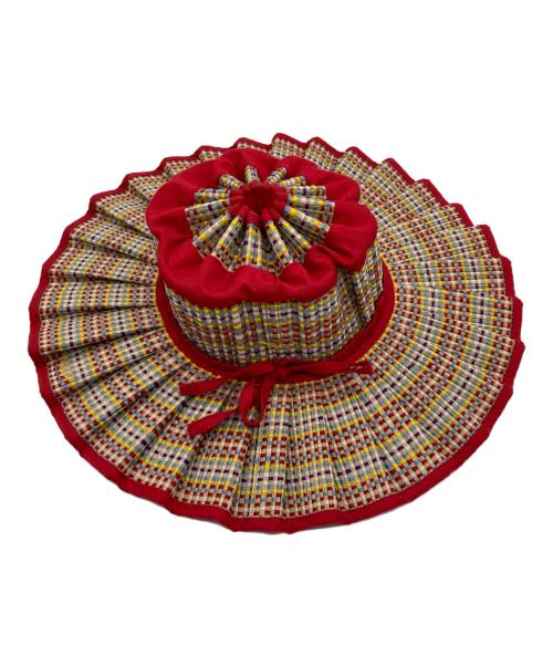 Lorna Murray（ローナマーレイ）LORNA MURRAY (ローナマーレイ) ハット レッド×マルチカラー サイズ:Mの古着・服飾アイテム